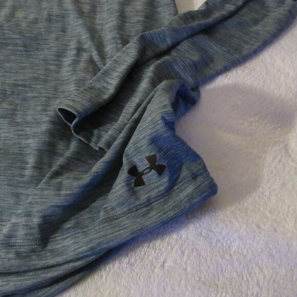 Under Armour Blue Hooded Long Sleeve Shirt  USED  Large - Picture 3 of 9
